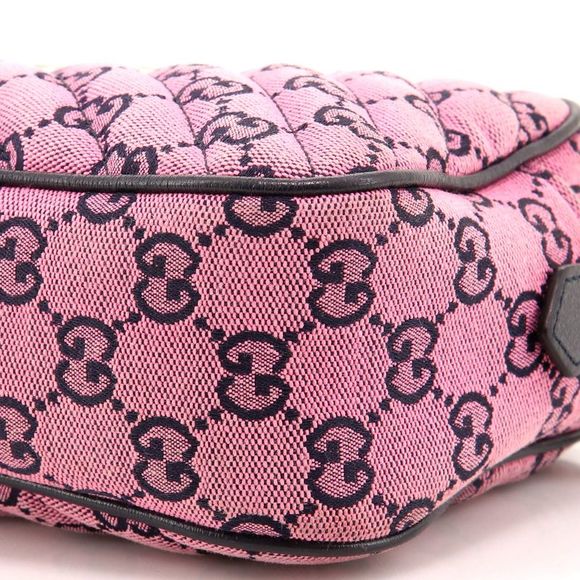 Gucci GG Marmont Shoulder Bag Diagonal Quilted GG Canvas Small Pink - Picture 6 of 8